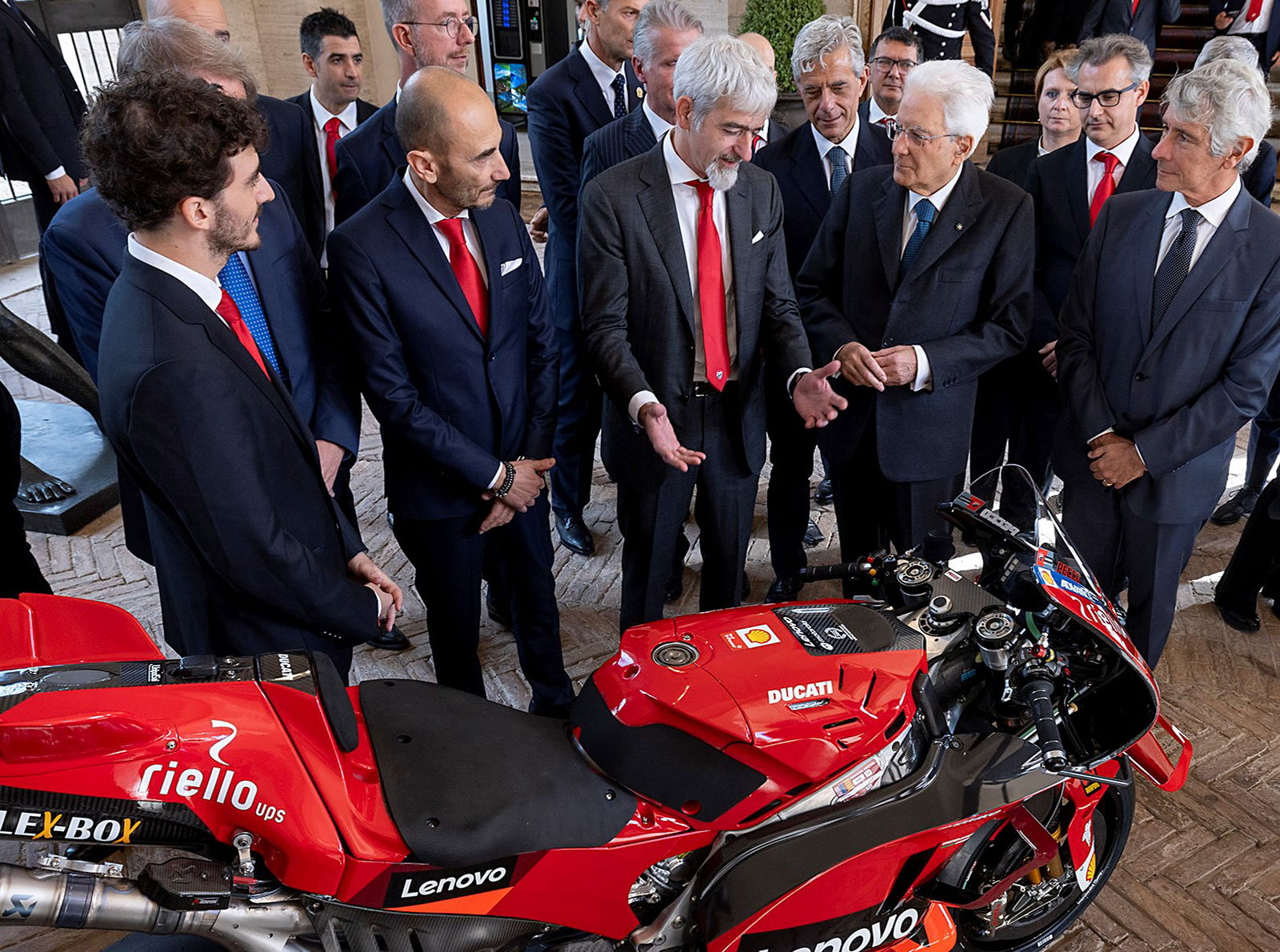 Francesco Bagnaia and Ducati meet the President of the Italian Republic, Sergio Mattarella (Quirinale).